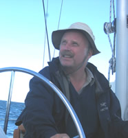 Christian Jacqz on a boat - recipient of the 2008 Peter S. Thacher Award at the Fall NEARC Conference