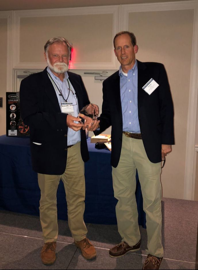 David Weaver with Thacher Award