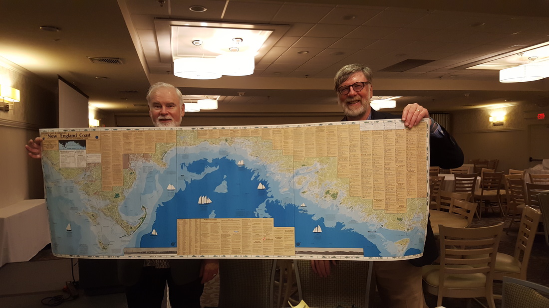 Rich Grady and David Weaver with map